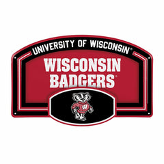 University of Wisconsin-Madison USA Embossed Steel Wall Sign, 11" x 17, Collegiate, Home