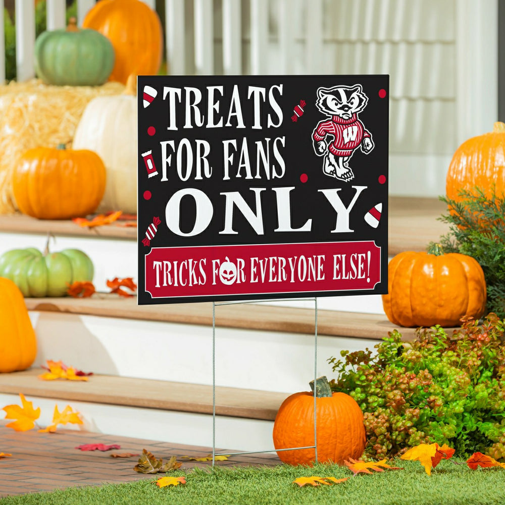 University of Wisconsin-Madison Yard Sign, Halloween Treats for Fans, Collegiate, Home