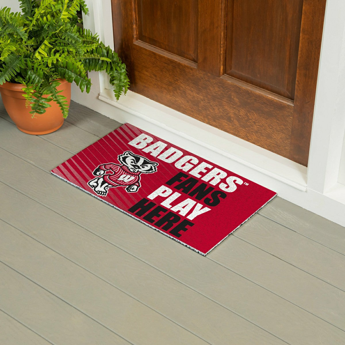 University of Wisconsin-Madison Fan Mat, 28"x16", Collegiate
