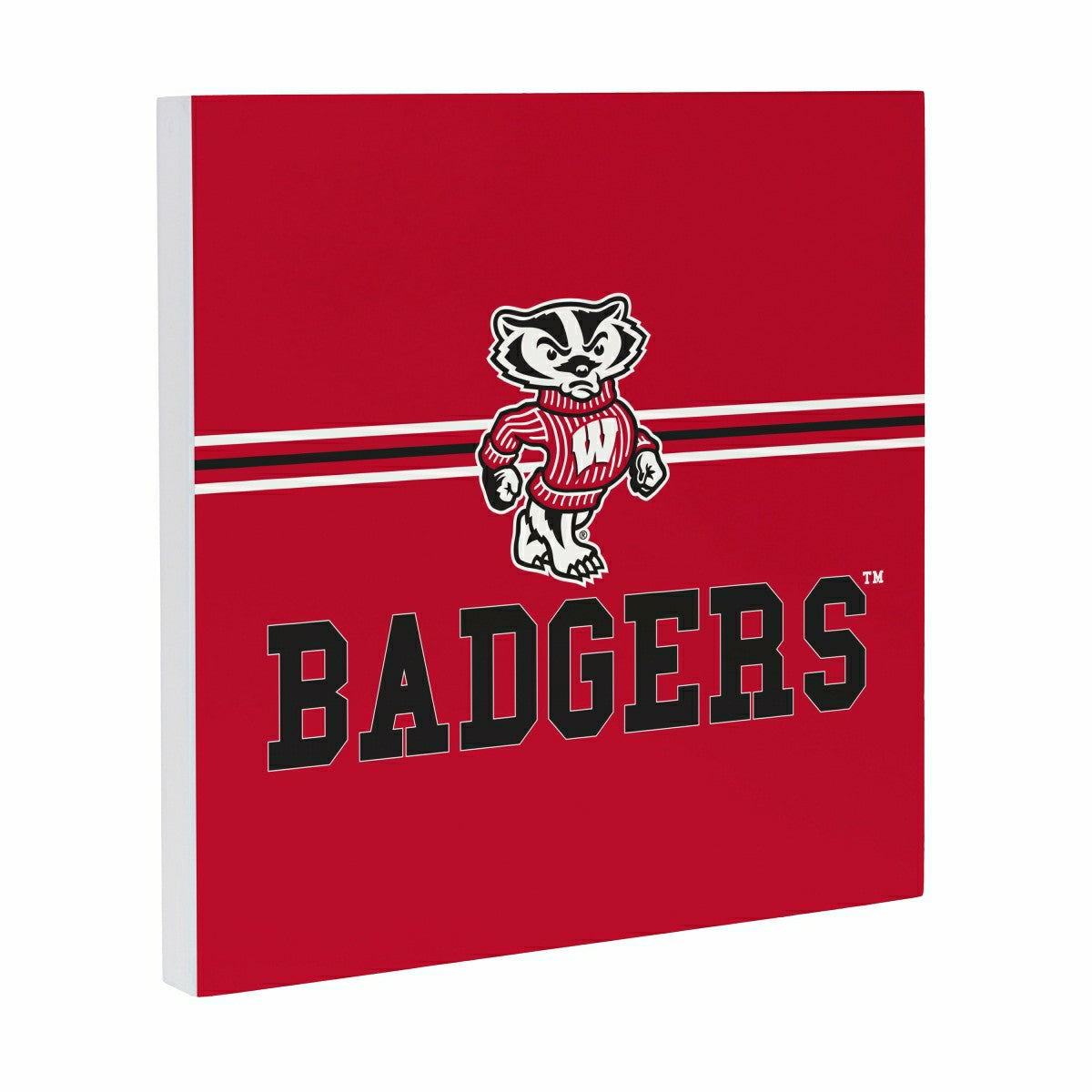 University of Wisconsin-Madison Wood Wall Sign, 12x12, Collegiate, Home