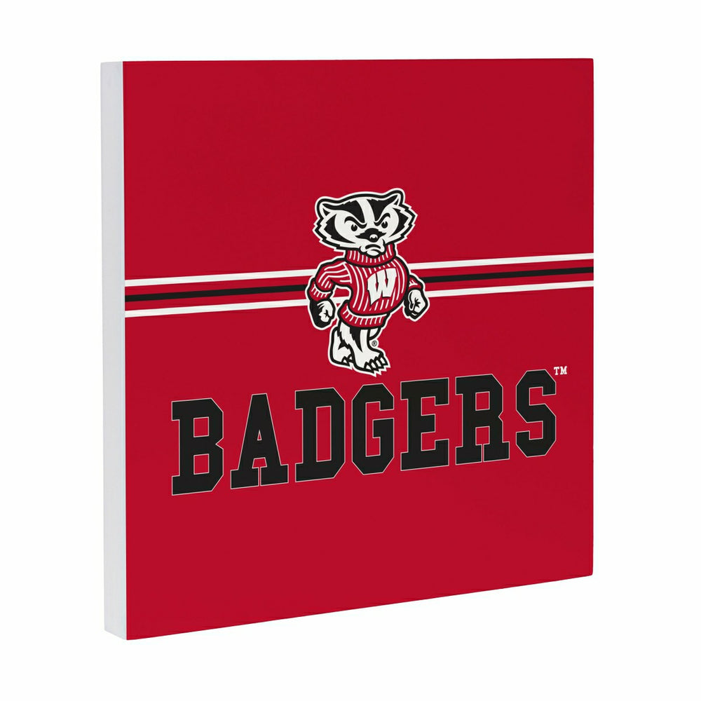 University of Wisconsin-Madison Wood Wall Sign, 12x12, Collegiate, Home
