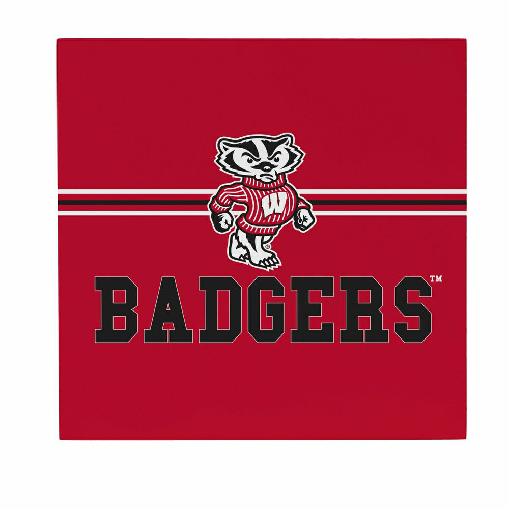 University of Wisconsin-Madison Wood Wall Sign, 12x12, Collegiate, Home