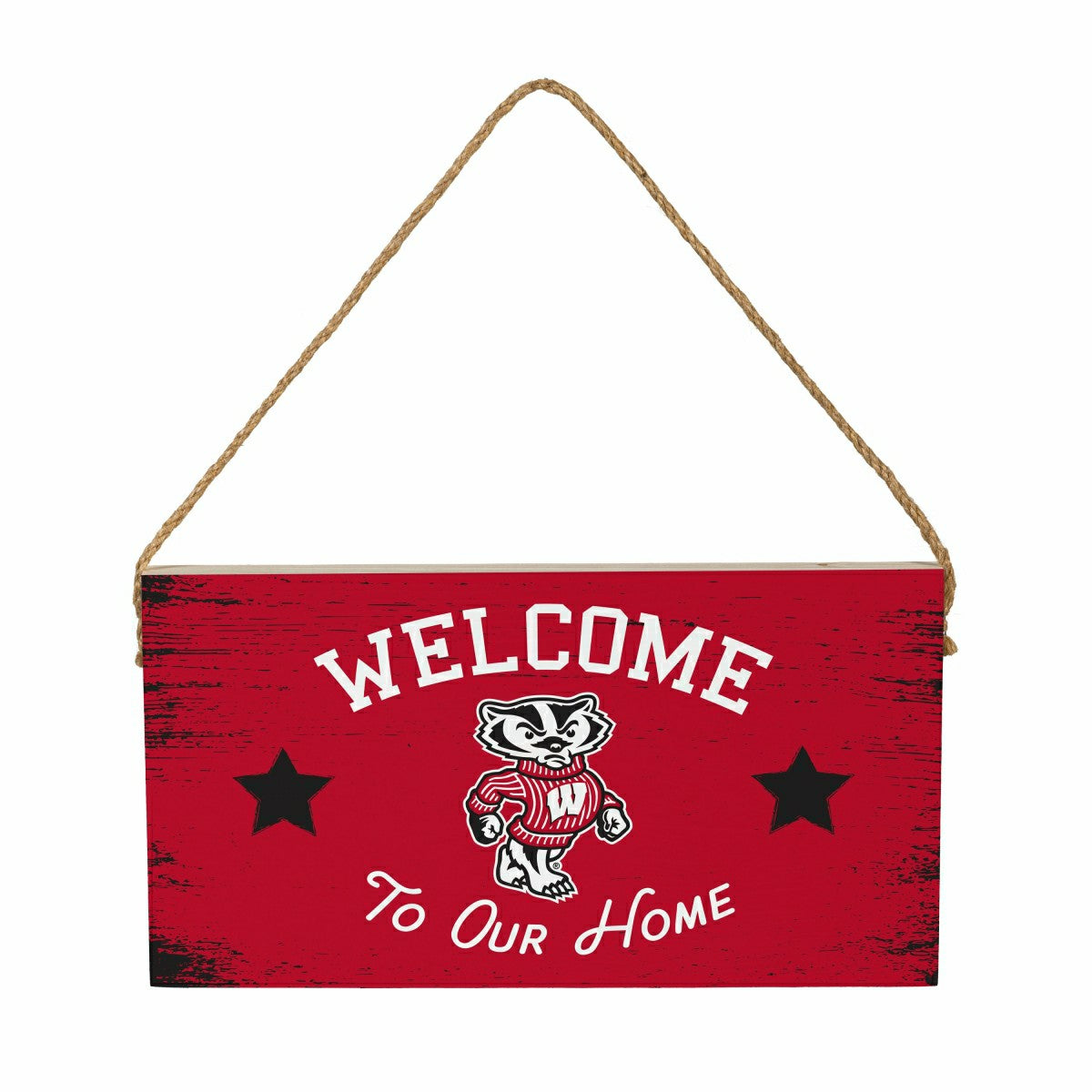 University of Wisconsin-Madison Wood Wall Sign, 6x11, Collegiate, Home