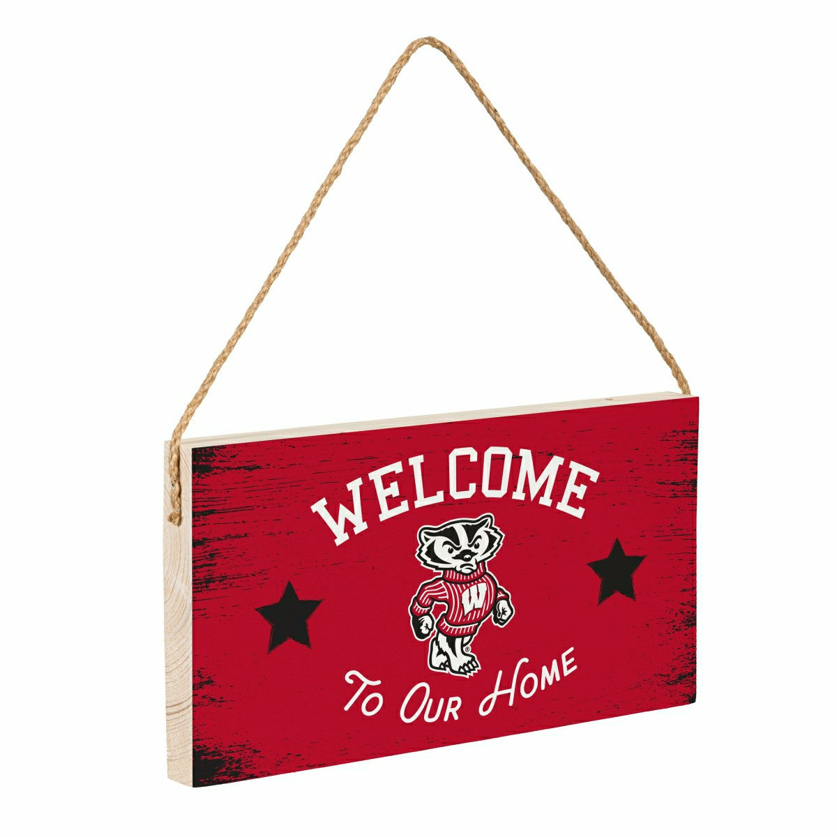 University of Wisconsin-Madison Wood Wall Sign, 6x11, Collegiate, Home
