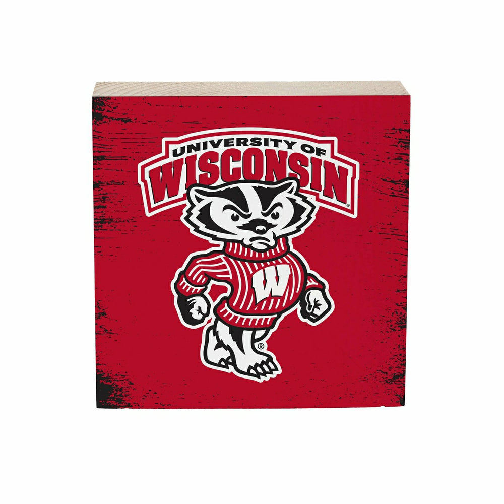 University of Wisconsin-Madison Plock, Down Home Fans, 6x6, Collegiate, Home