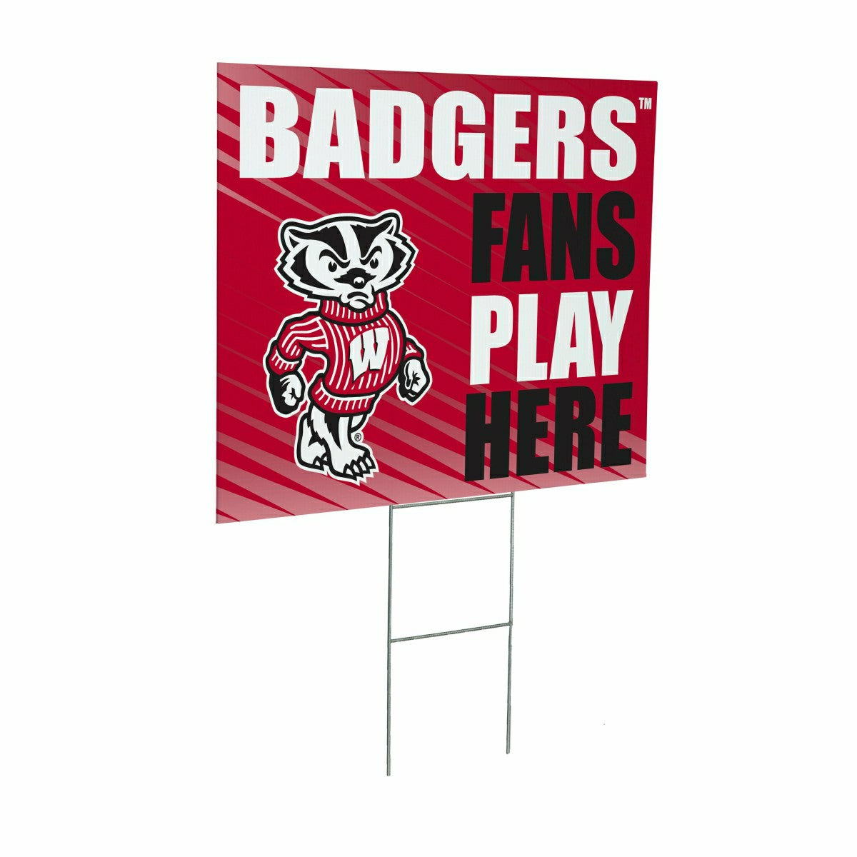 University of Wisconsin-Madison Coroplast Yard Sign "Fans Play Here", Collegiate, Home