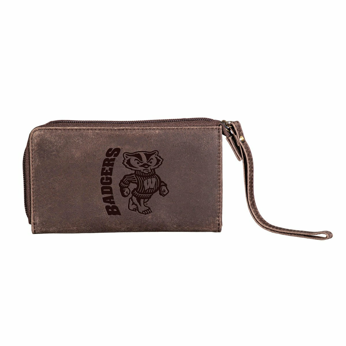 Wristlet Wallet, Brown, University of Wisconsin-Madison, Collegiate, Home