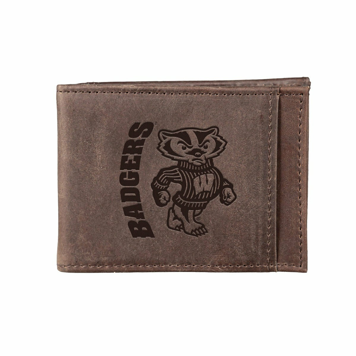Front Pocket Wallet w/ RFID Blocking, University of Wisconsin-Madison,, Collegiate, Home