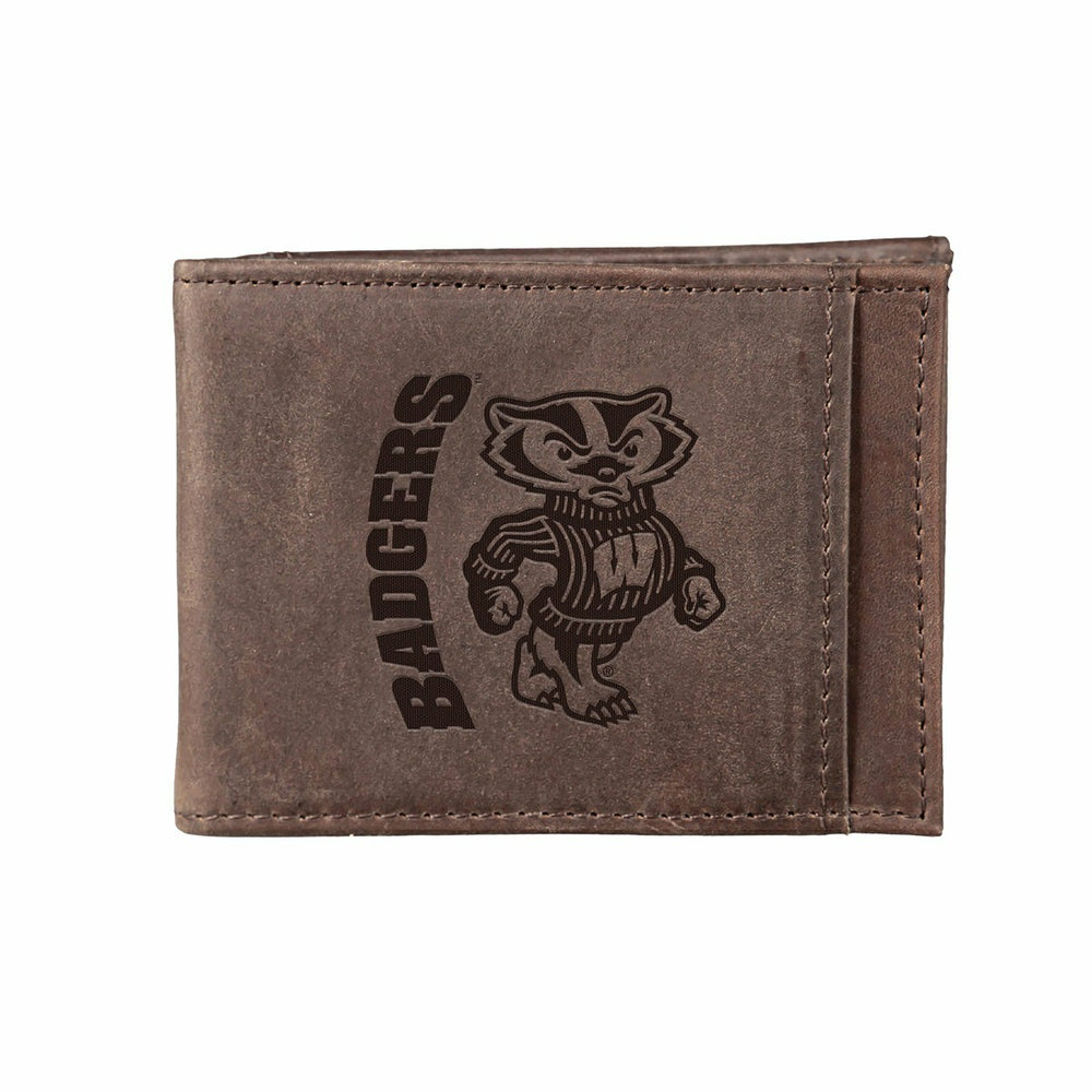 Front Pocket Wallet w/ RFID Blocking, University of Wisconsin-Madison,, Collegiate, Home