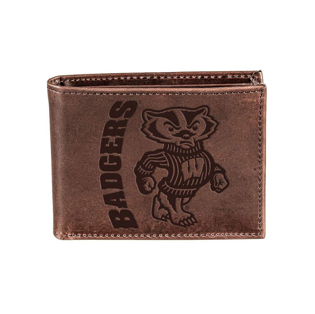 University of Wisconsin-Madison, Bi-Fold Wallet, Brown, CH, 100% Genui, Collegiate, Home