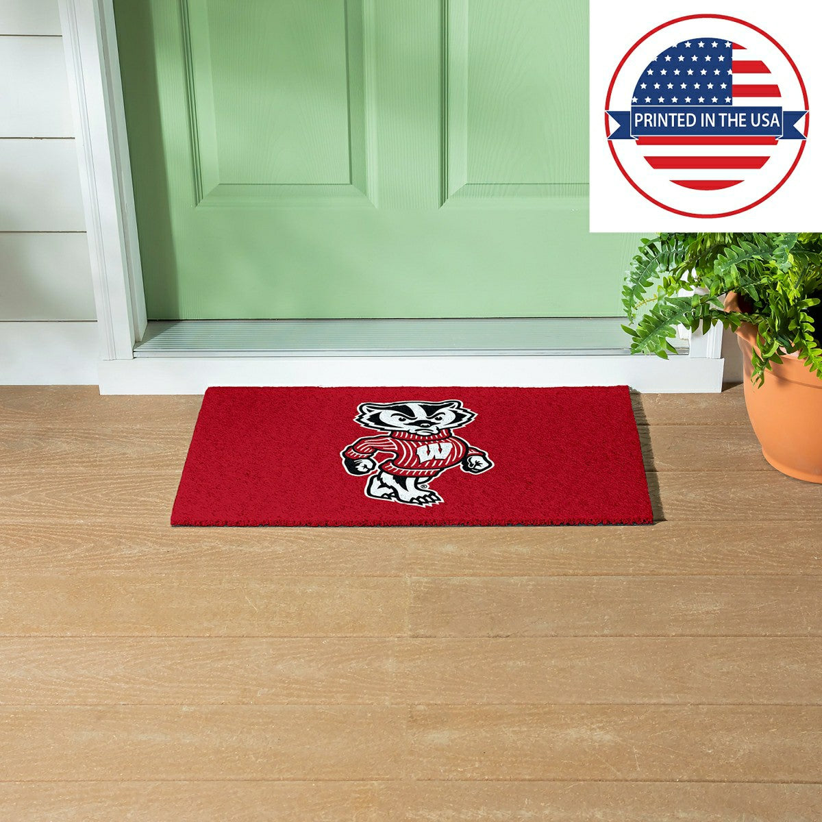 Full Color PVC Mat, 16" x 28", University of Wisconsin-Madison, Collegiate