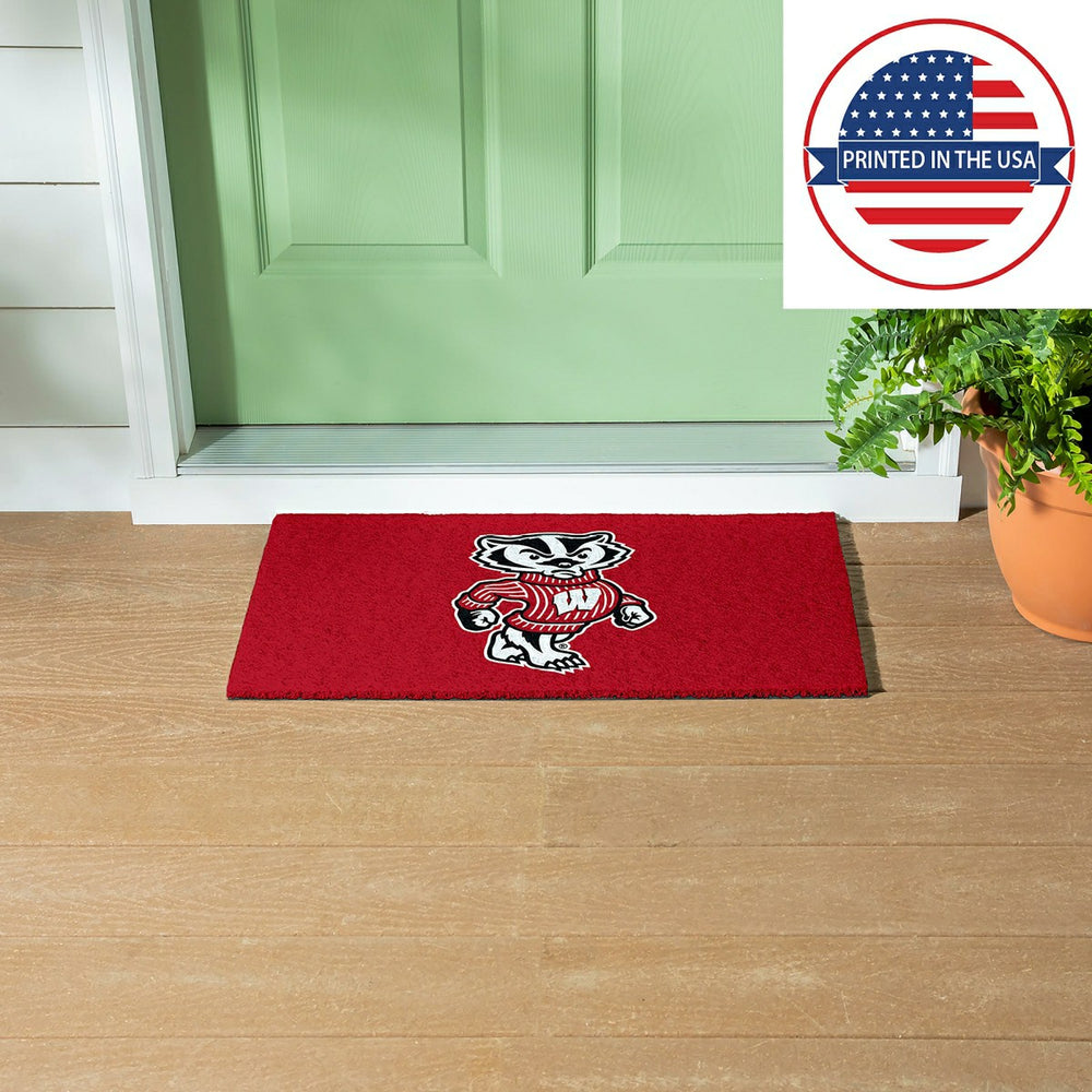 Full Color PVC Mat, 16" x 28", University of Wisconsin-Madison, Collegiate