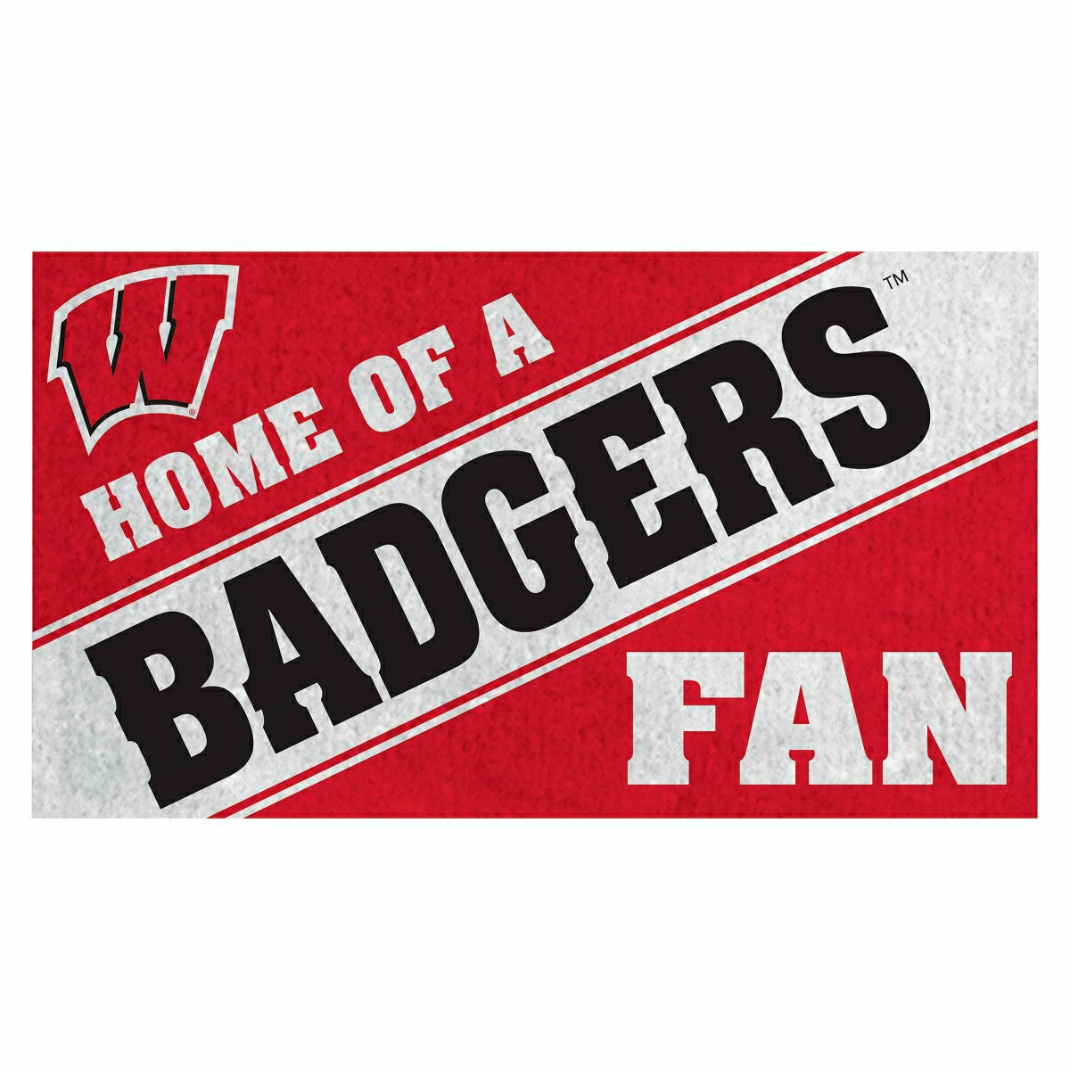 University of Wisconsin-Madison, PVC Mat COLOR, Home of a Fan, Collegiate