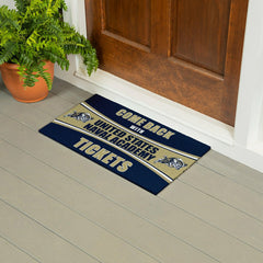 28" x 16" PVC Trapper Mat, Come Back with Tickets, US Naval Academy, Collegiate