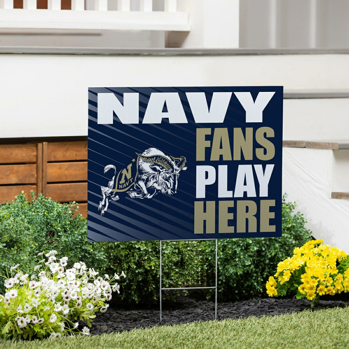 US Naval Academy Coroplast Yard Sign "Fans Play Here", Collegiate, Home