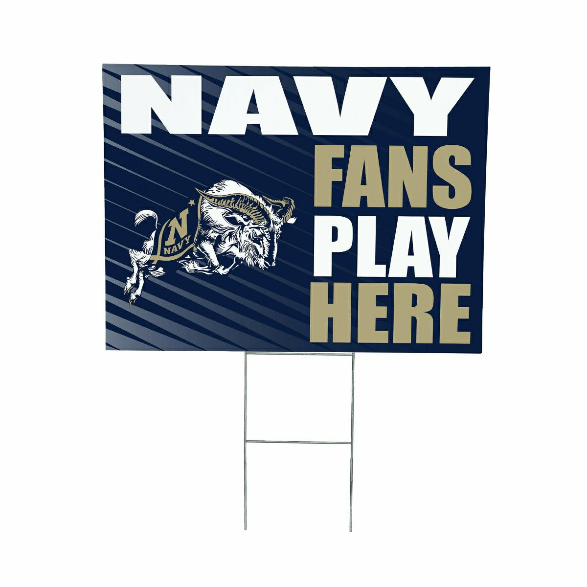 US Naval Academy Coroplast Yard Sign "Fans Play Here", Collegiate, Home
