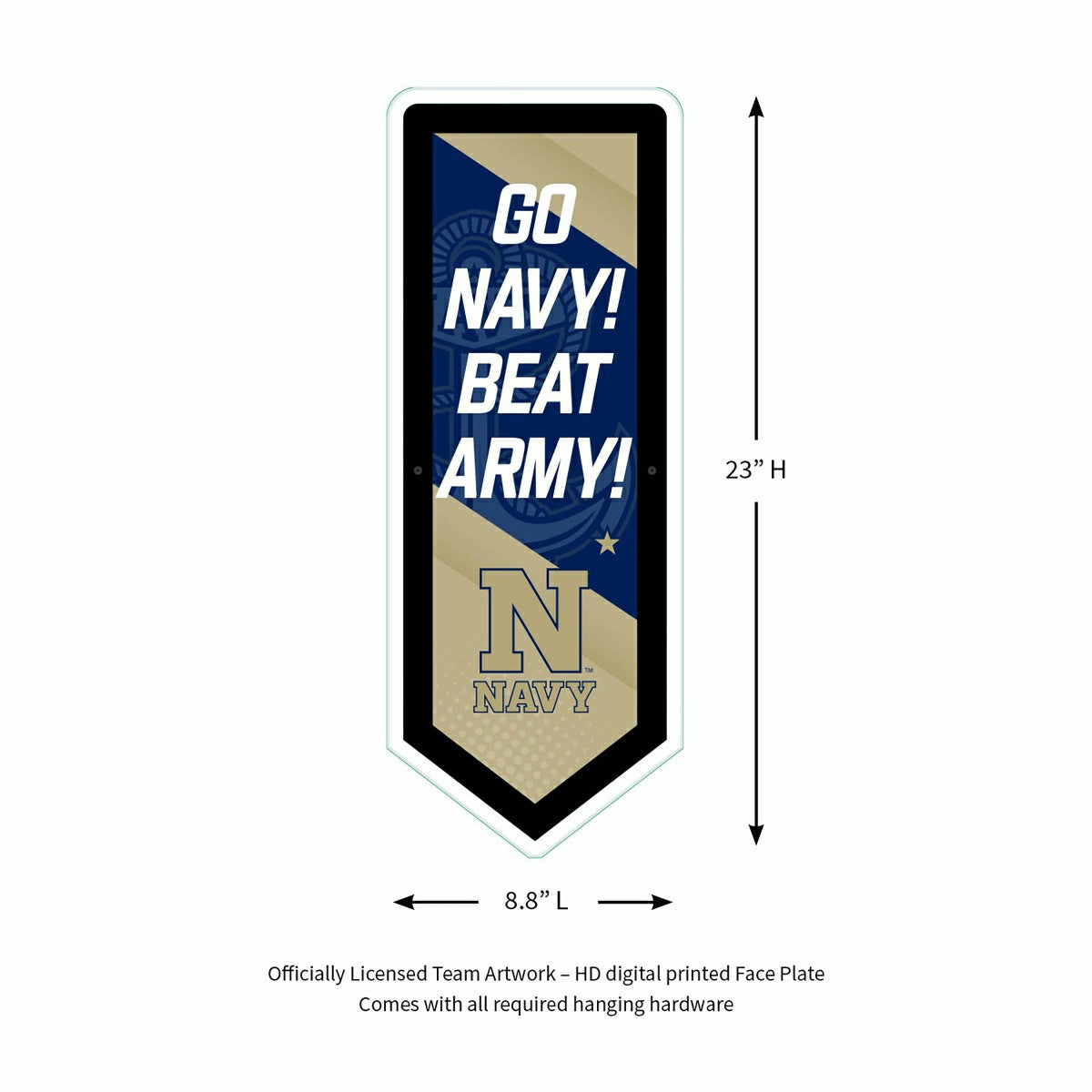 LED Wall Decor, Pennant, US Naval Academy, Collegiate, Home