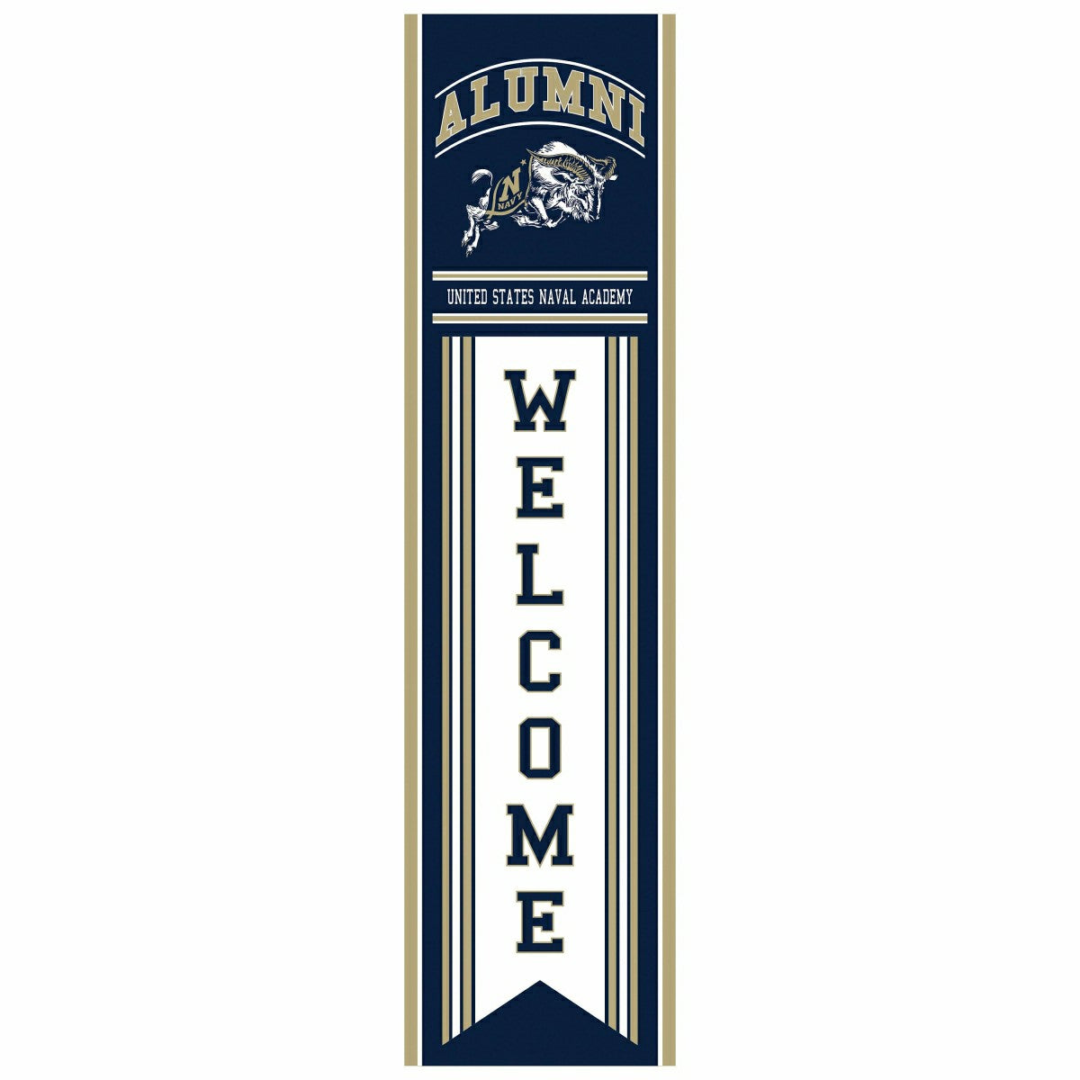 US Naval Academy Alumni Single Sided Large Leaner, 46", Collegiate, Home