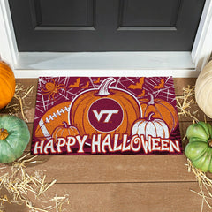 Virginia Tech Halloween PVC Mat, 28"x16", Collegiate