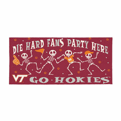 Virginia Tech Flocked Coir Halloween Sassafras Switch Mat, 22"x10", Collegiate