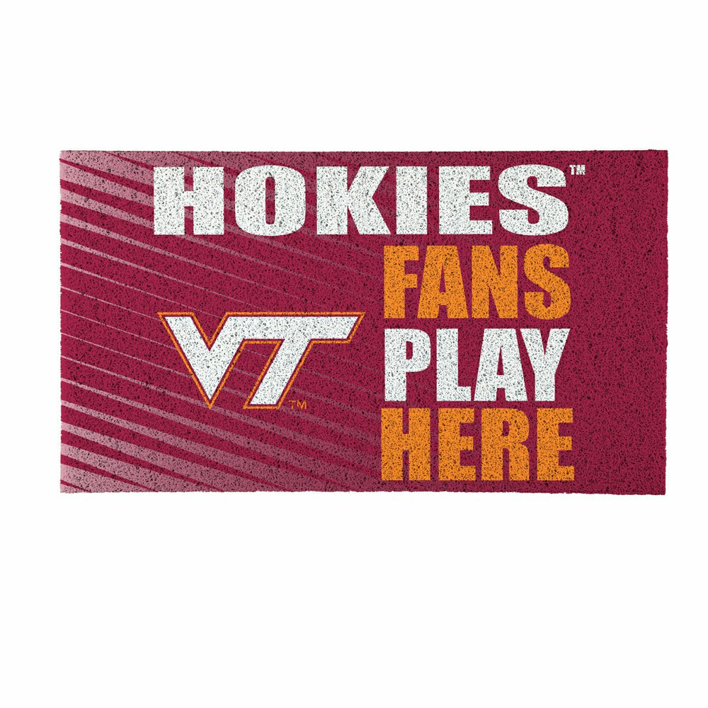 Virginia Tech Fan Mat, 28"x16", Collegiate