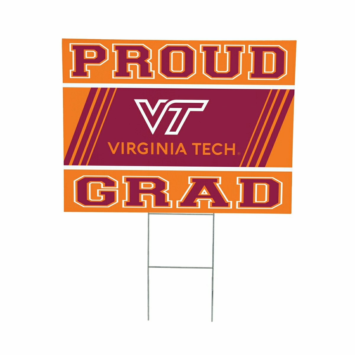 Virginia Tech Coroplast Yard Sign Graduate, Collegiate, Home