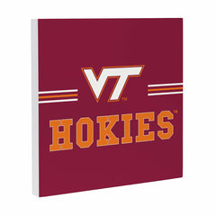 Virginia Tech Wood Wall Sign, 12x12, Collegiate, Home