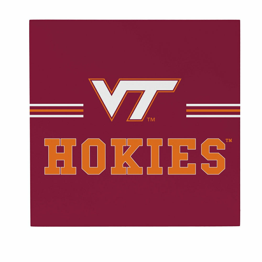 Virginia Tech Wood Wall Sign, 12x12, Collegiate, Home