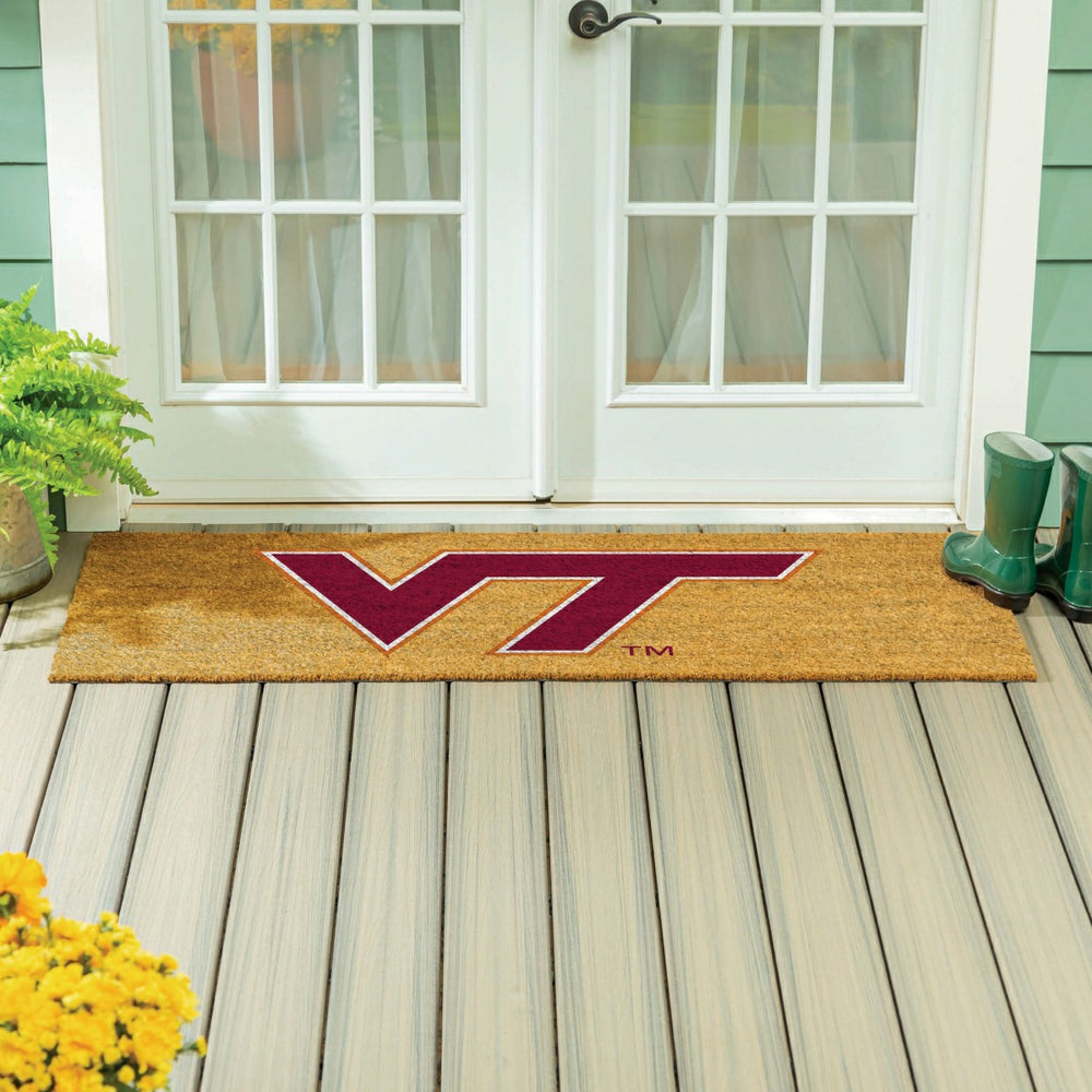 Virginia Tech Extra Large Full Color Coir Mat, 60"x24", Collegiate