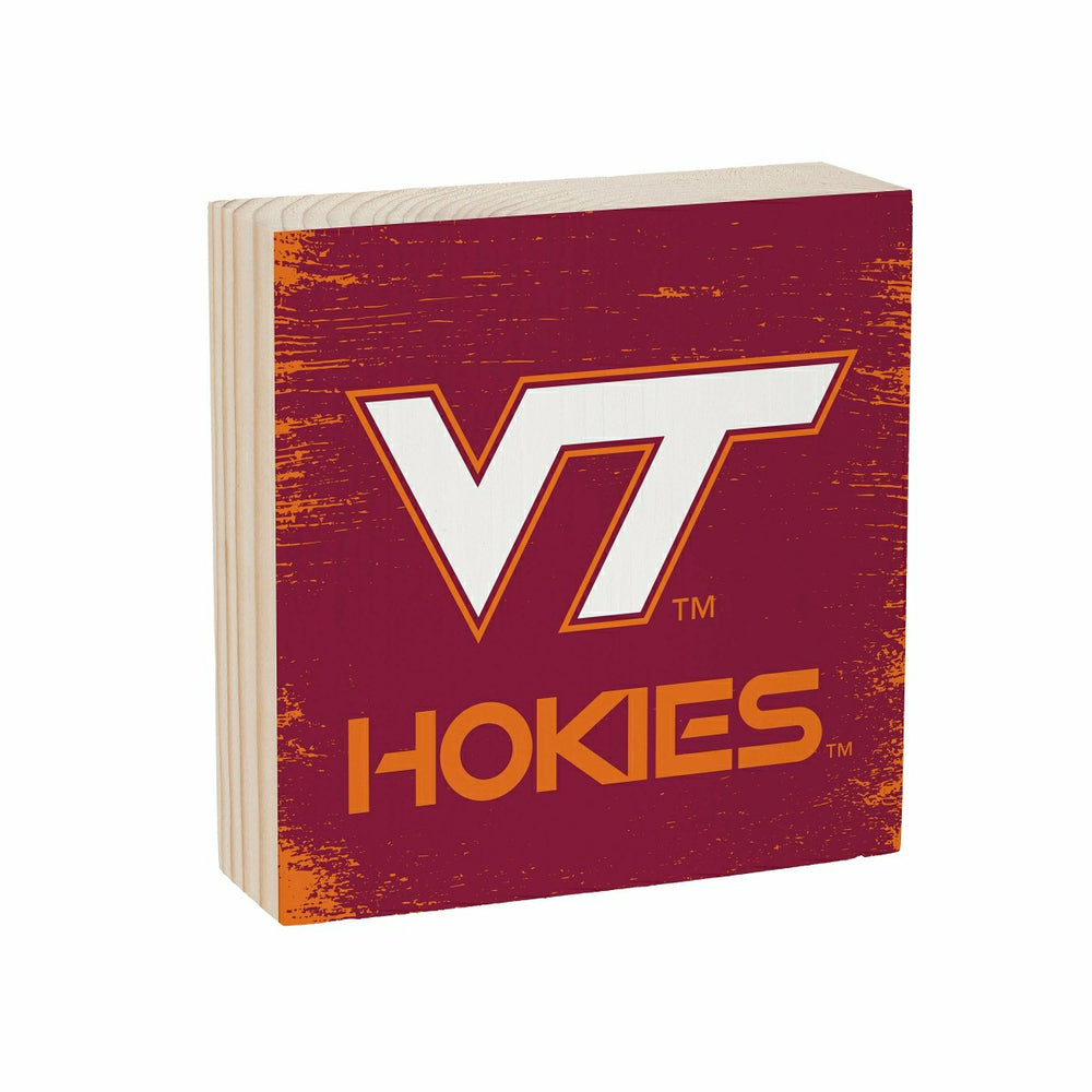 Virginia Tech Plock, Down Home Fans, 6x6, Collegiate, Home