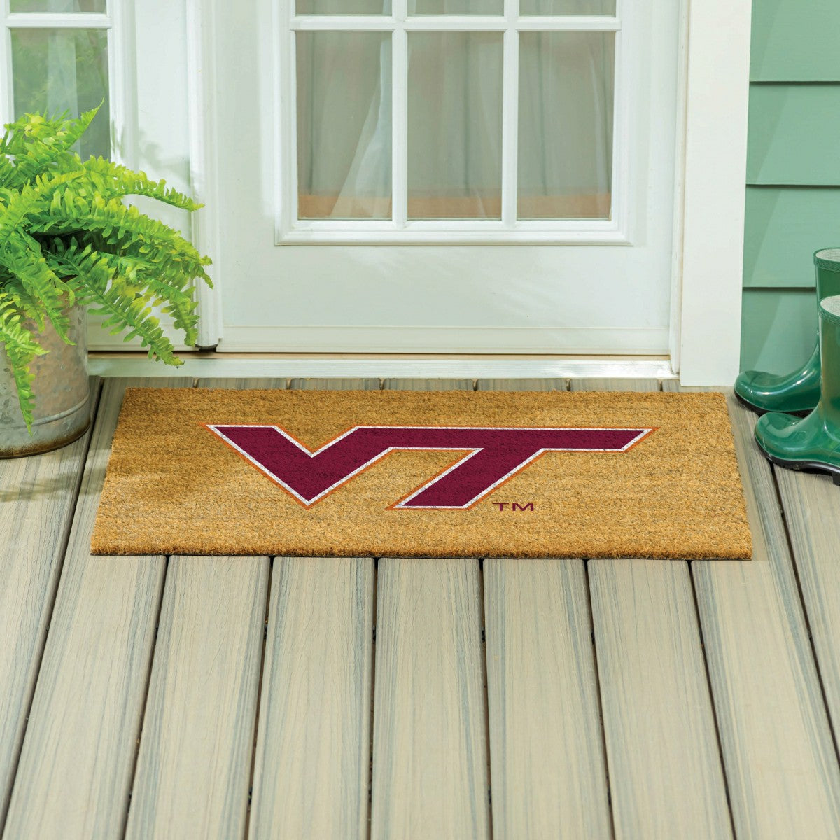 Virginia Tech Large Full Color Coir Mat, 36"x24", Collegiate