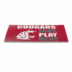 Washington State University Fan Mat, 28"x16", Collegiate