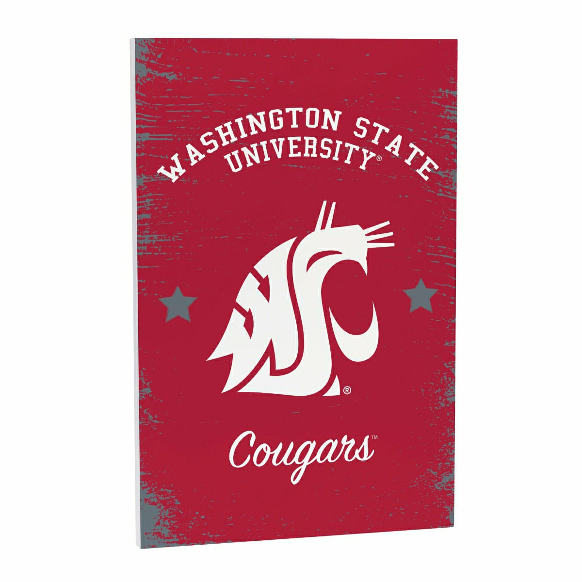 Washington State University Wood Wall Sign, 16x24, Collegiate, Home