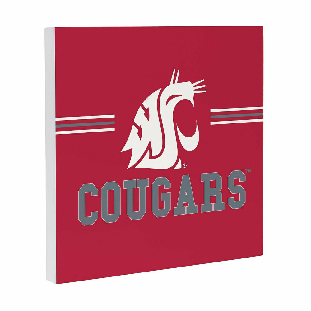Washington State University Wood Wall Sign, 12x12, Collegiate, Home