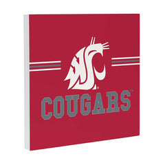 Washington State University Wood Wall Sign, 12x12, Collegiate, Home