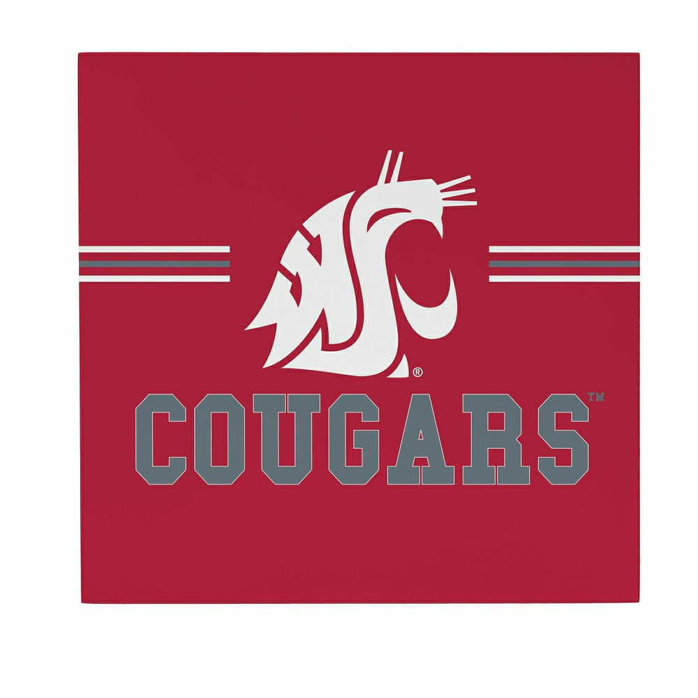 Washington State University Wood Wall Sign, 12x12, Collegiate, Home