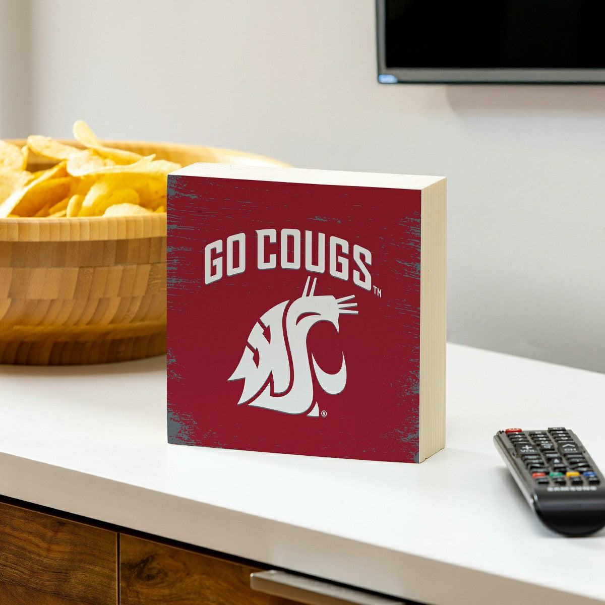 Washington State University Plock, Down Home Fans, 6x6, Collegiate, Home