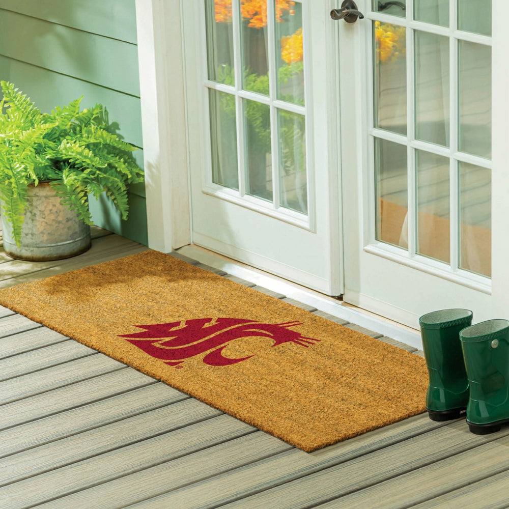 Washington State University Extra Large Full Color Coir Mat, 60"x24", Collegiate