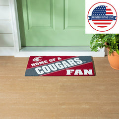 Washington State University, PVC Mat COLOR, Home of a Fan, Collegiate