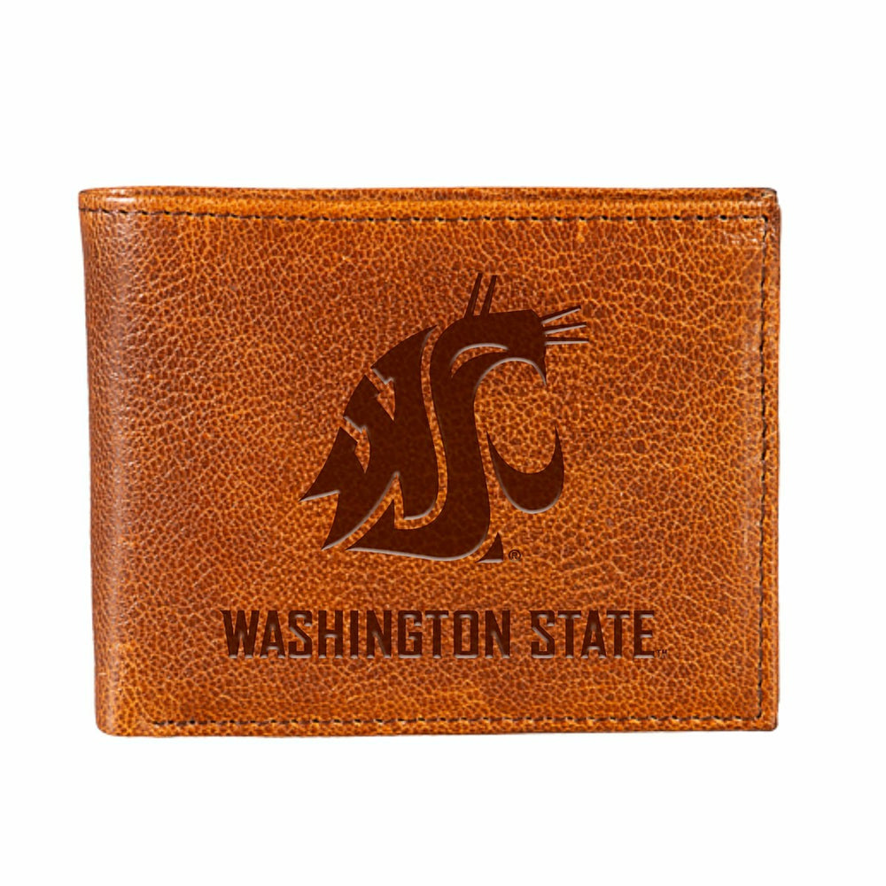 Washington State University, Embossed 100% Genuine Tumbled Leather Pas, Collegiate, Home