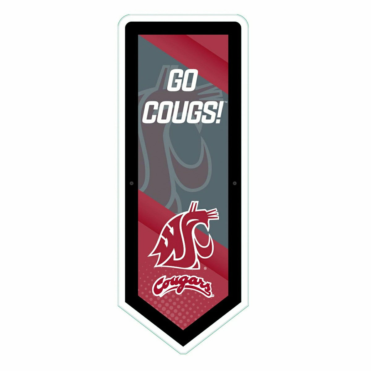 LED Wall Decor, Pennant, Washington State University, Collegiate, Home