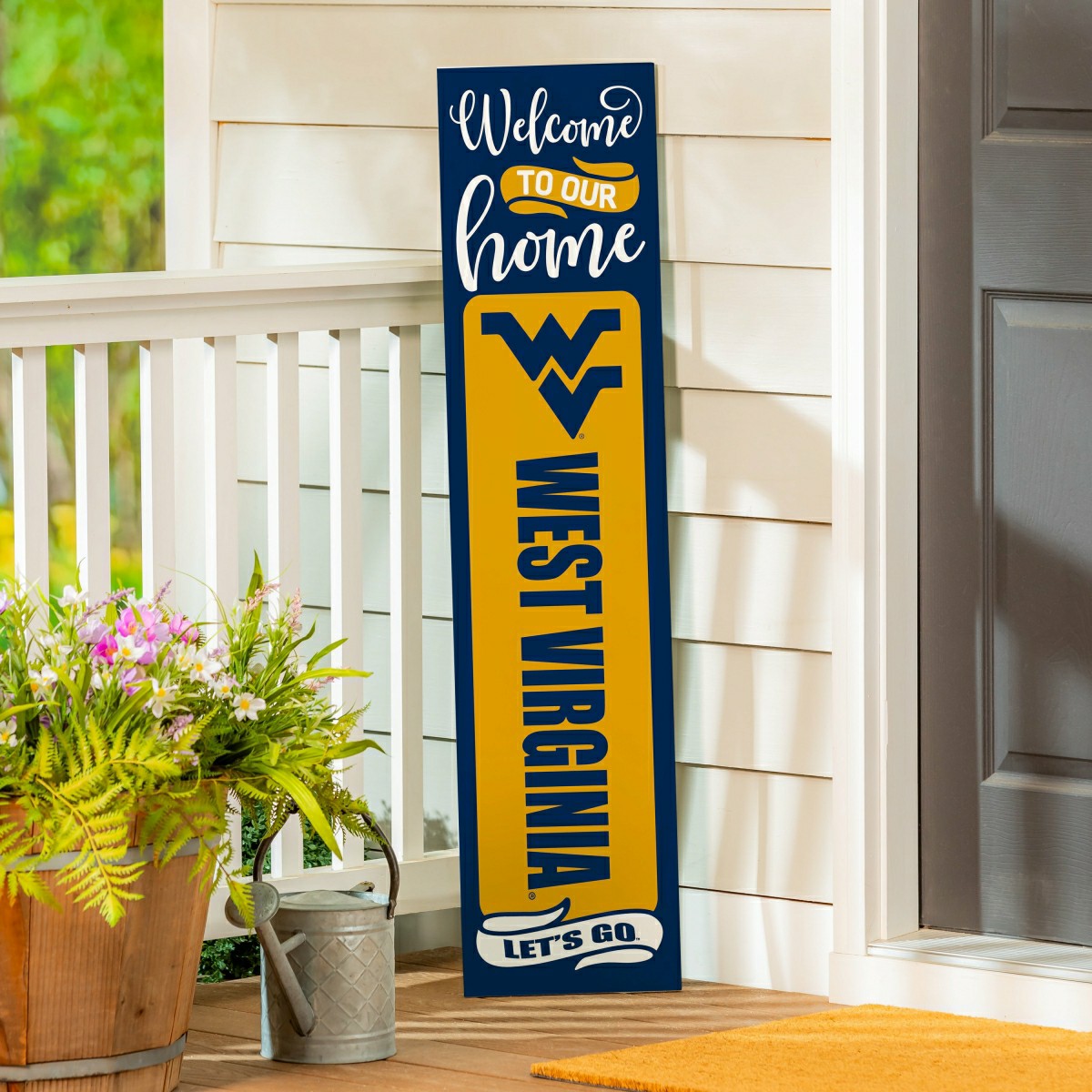 47" Double Sided Leaner, West Virginia University, Halloween, Collegiate, Home