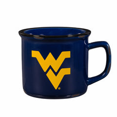 West Virginia University Ceramic Camp Cup with Enamel Finish, 14oz, Collegiate, Home
