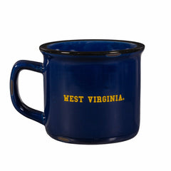 West Virginia University Ceramic Camp Cup with Enamel Finish, 14oz, Collegiate, Home