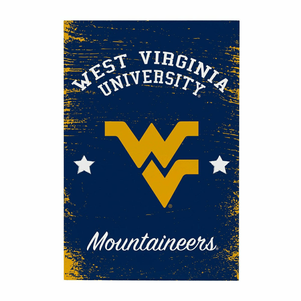 West Virginia University Wood Wall Sign, 16x24, Collegiate, Home
