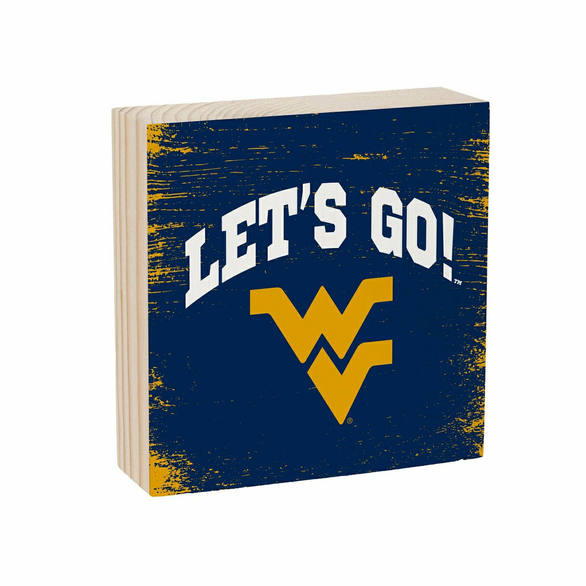 West Virginia University Plock, Down Home Fans, 6x6, Collegiate, Home