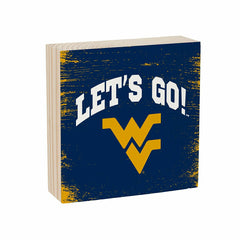 West Virginia University Plock, Down Home Fans, 6x6, Collegiate, Home