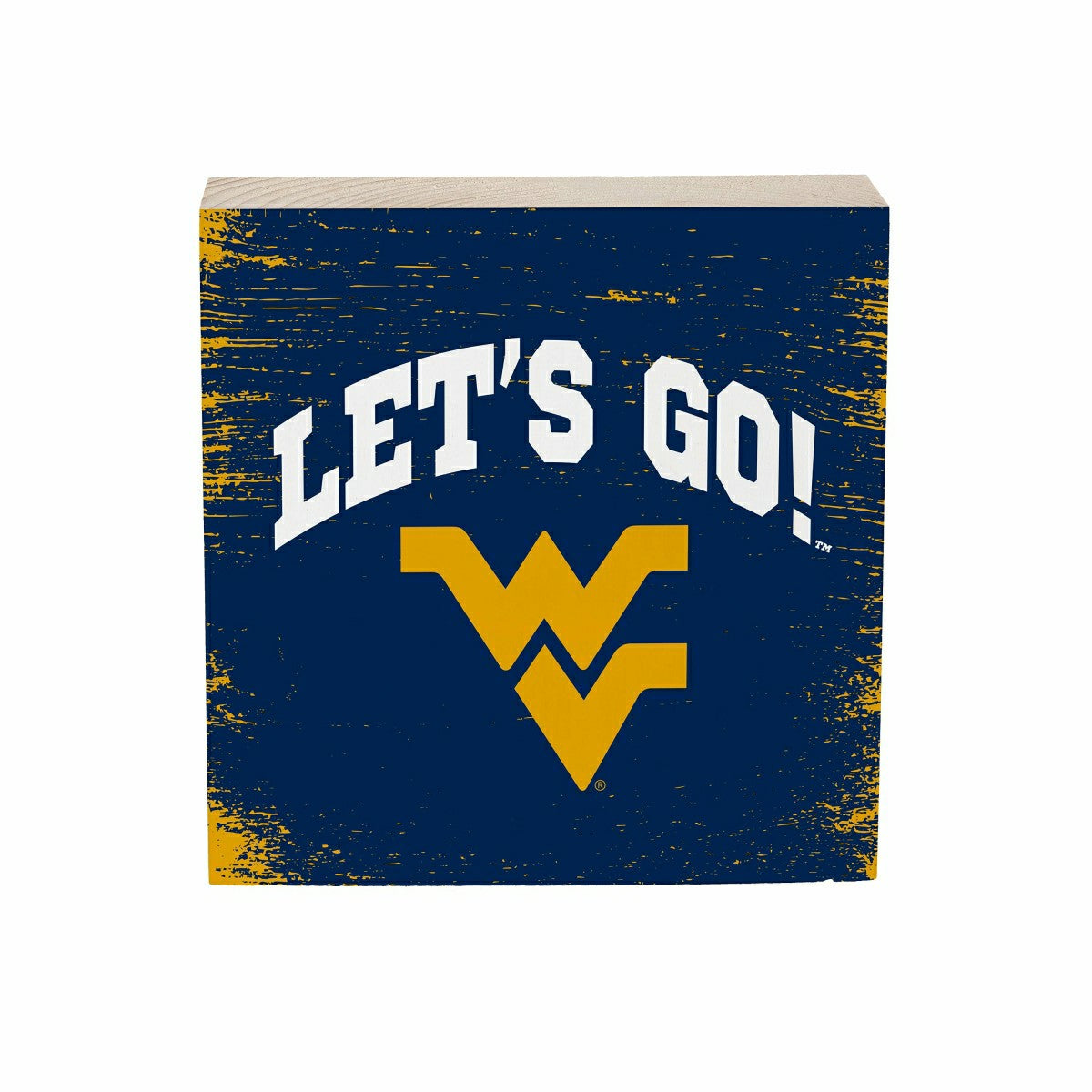 West Virginia University Plock, Down Home Fans, 6x6, Collegiate, Home