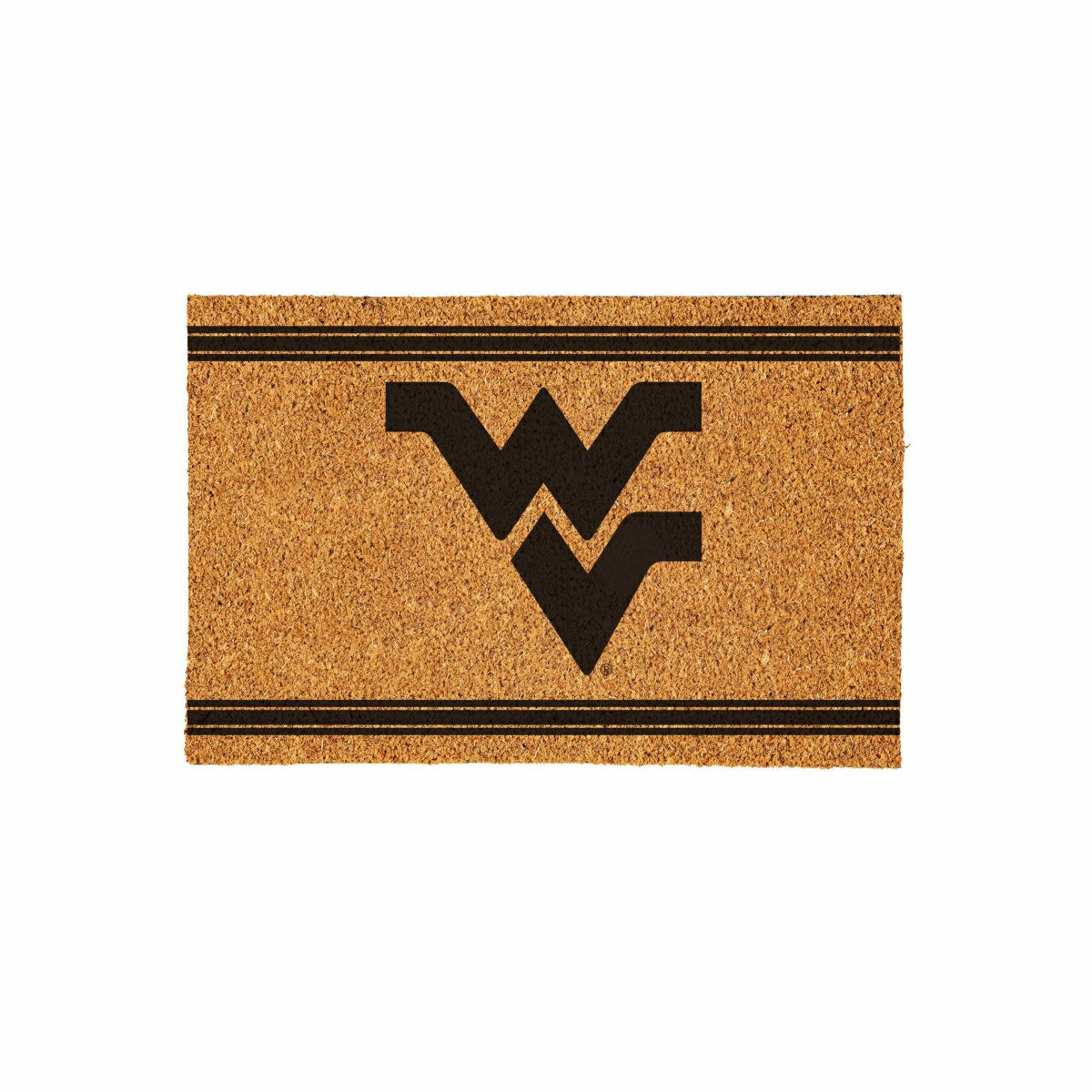 West Virginia University Large One Color Coir Mat, 36"x24", Collegiate