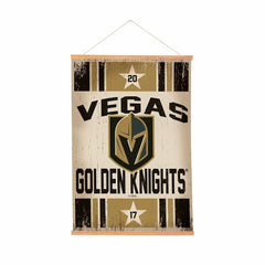 Vegas Golden Knights, Canvas Wall Tapestry, Medium, 36x24, Home